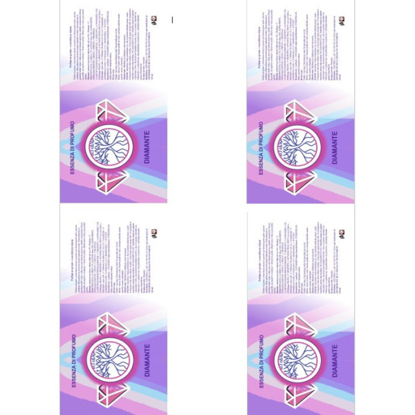 ETIKETY DIAMANTE, 4ks