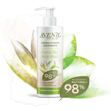 TELOVÉ MLIEKO - AVENIL crema corpo IDRATANTE, 98%, 400ml