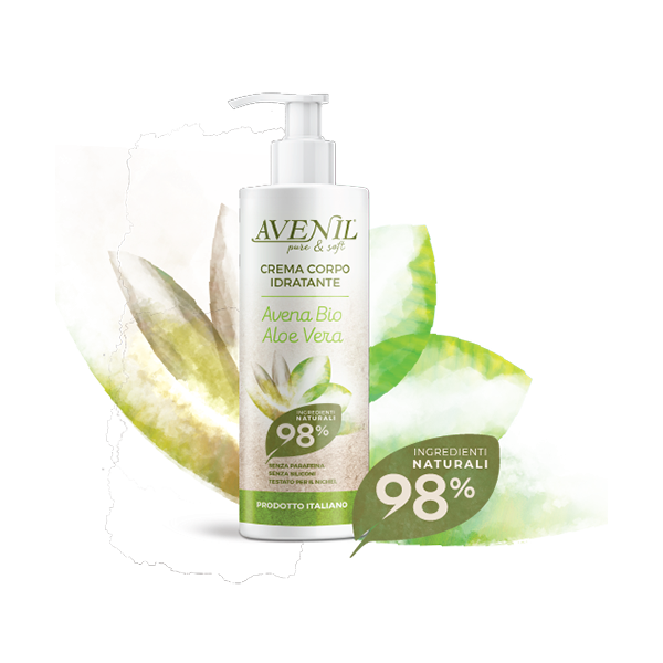 TELOVÉ MLIEKO - AVENIL crema corpo IDRATANTE, 98%, 400ml