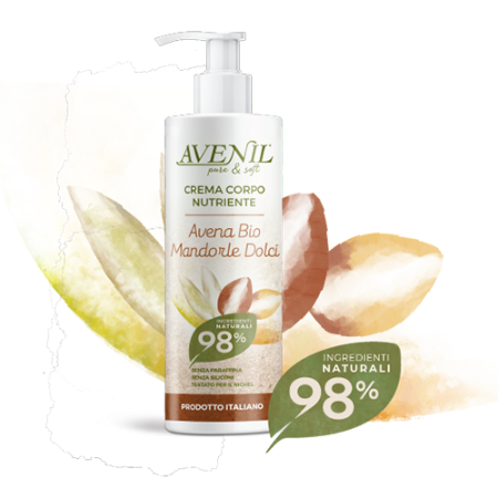 TELOVÉ MLIEKO - AVENIL crema corpo NUTRIENTE, 98%, 400ml