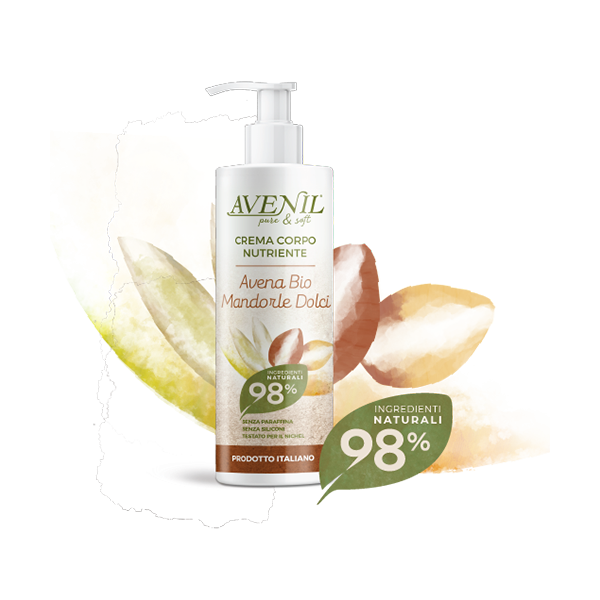 TELOVÉ MLIEKO - AVENIL crema corpo NUTRIENTE, 98%, 400ml