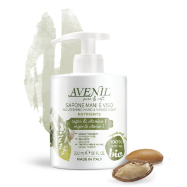 MYDLO NA RUKY A TVÁR - AVENIL sapone mani e viso NUTRIENTE, 300 ml