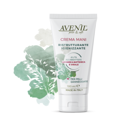 KRÉM NA RUKY - AVENIL crema mani RISTRUTTURANTE IGIENIZZANTE , 100ml
