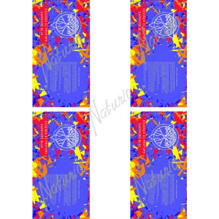 ETIKETY SAPPHIRE BLU, 4ks