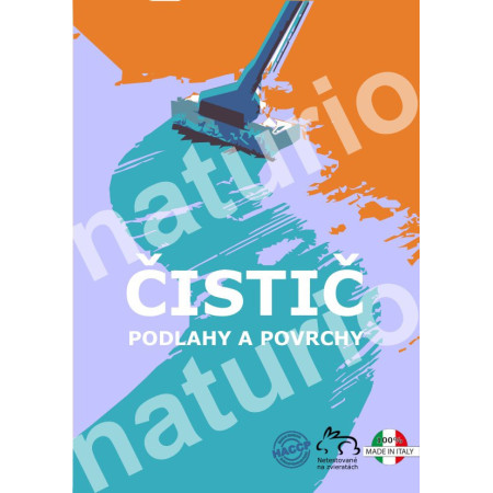 Etiketa predná "ČISTIČ PODLAHY A POVRCHY", 10ks