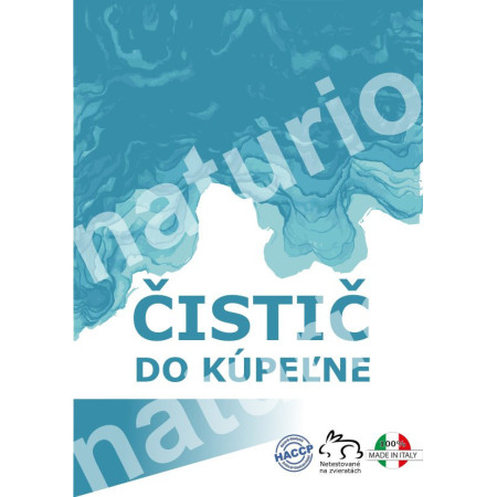 Etiketa predná "ČISTIČ DO KÚPEĽNE", 10ks