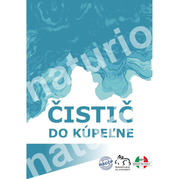 Etiketa predná "ČISTIČ DO KÚPEĽNE", 10ks