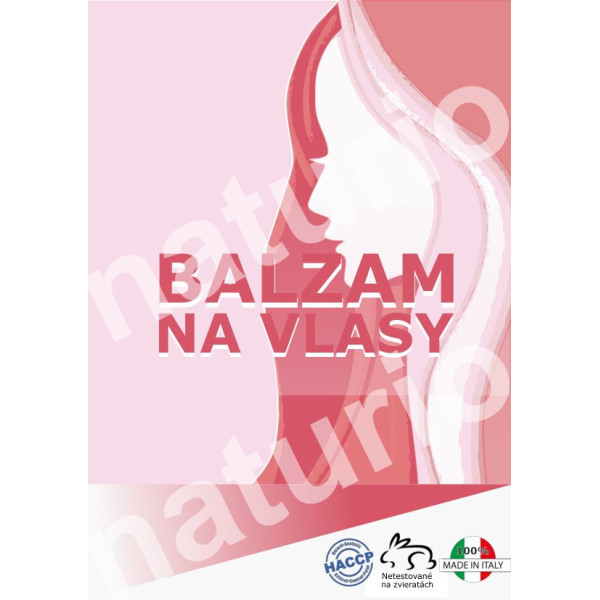 Etiketa predná "BALZAM NA VLASY", 10ks